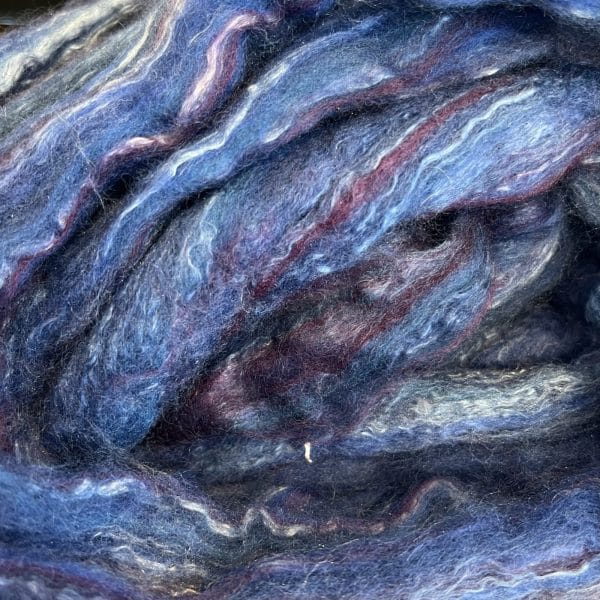 Merino/Silk Fiber - Blue Aquarius
