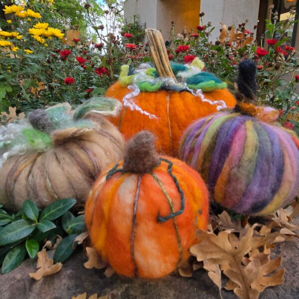 Felted Pumpkin Make-n-Take ( 9:30 ticket)
