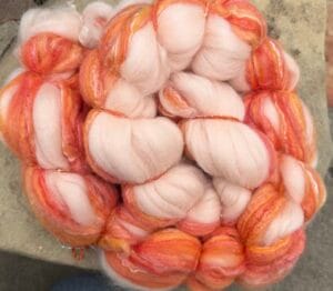Peaches-n-Cream fiber (sold by the ounce)