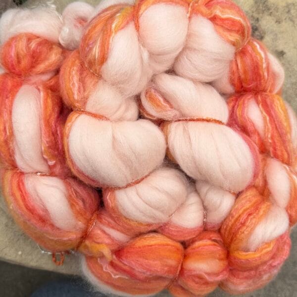 Peaches-n-Cream fiber (sold by the ounce)
