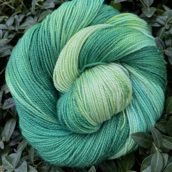 Sparkly Green Zucchini - Fingering Weight Yarn