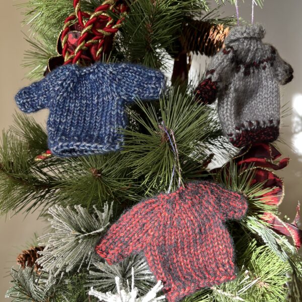 Knitted Mini Sweater Ornament